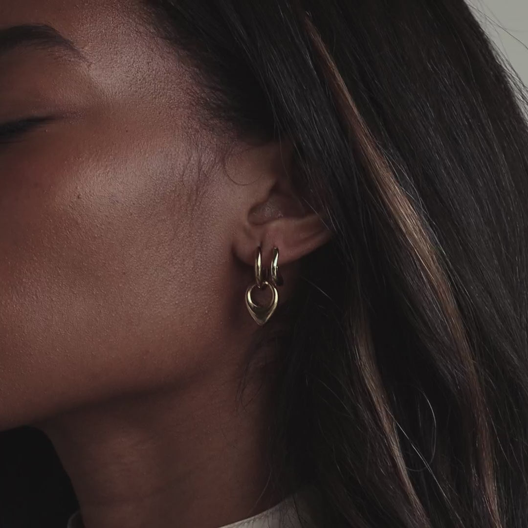 Bold Teardrop Hoops