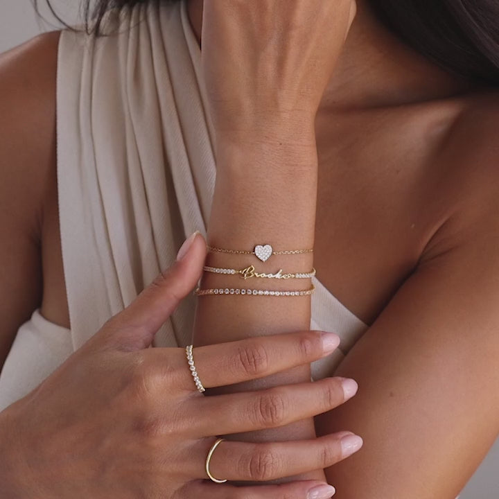 Bracelet de tennis avec nom de Venise