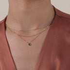 Tiny Jade Heart Necklace