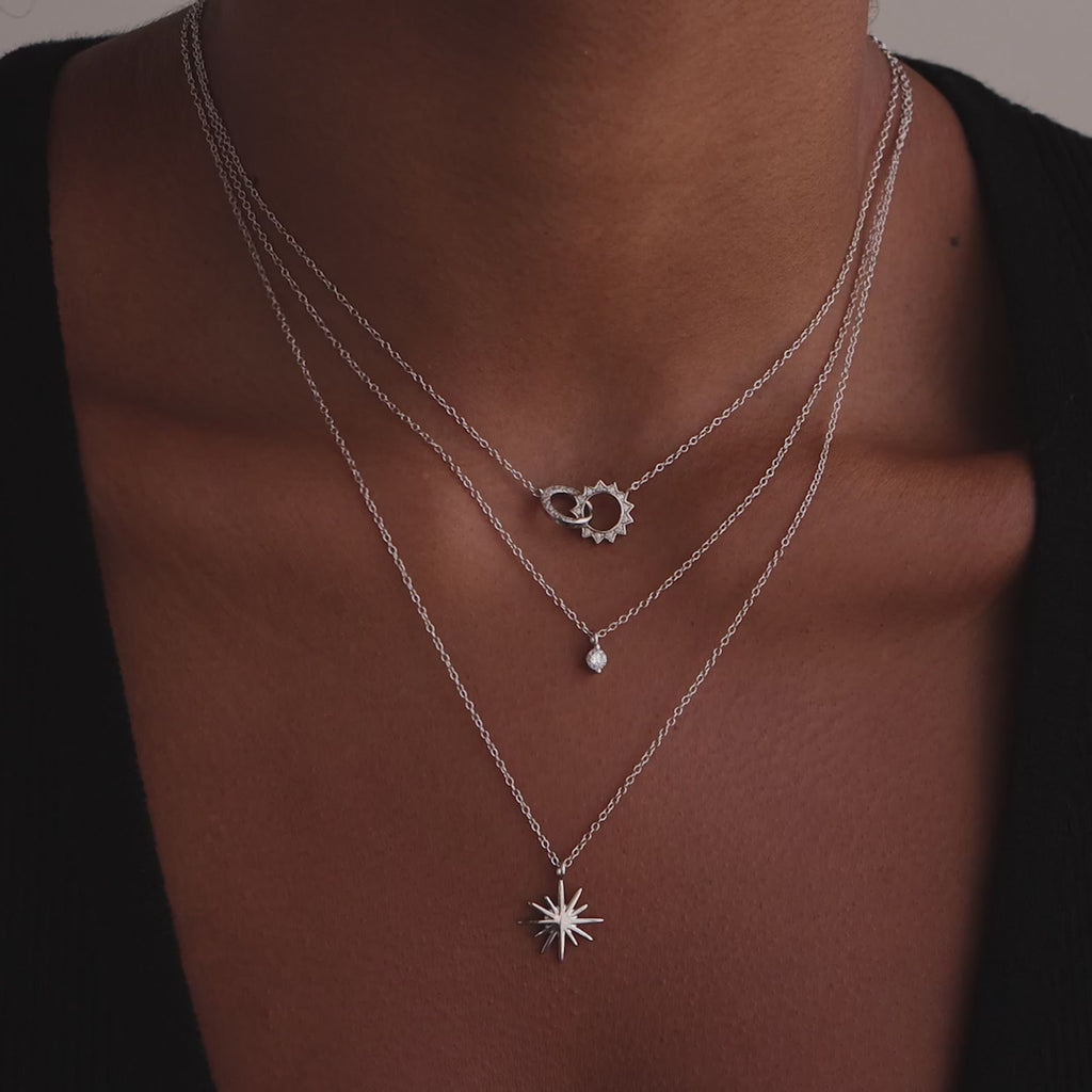 Sun & Moon Eternity Necklace