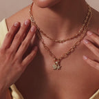 Rolo Circle Figaro Necklace