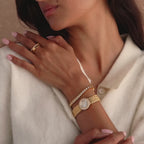 Pave Scalloped Timepiece