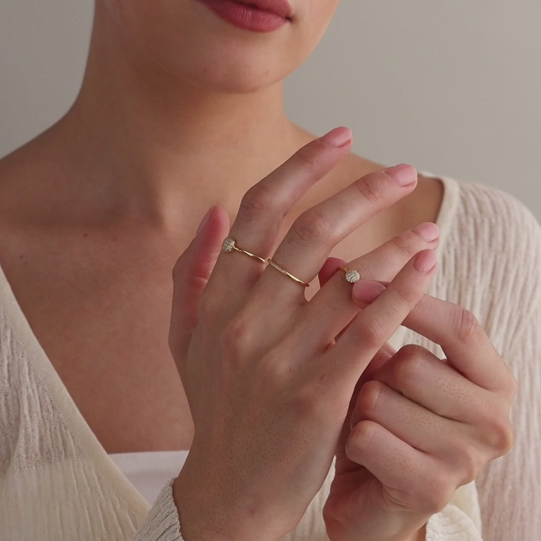 Classic Pave Ring Set