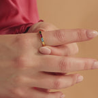 Mothers Baguette Birthstone Ring