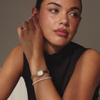 Pave Blossom Timepiece in Emerald