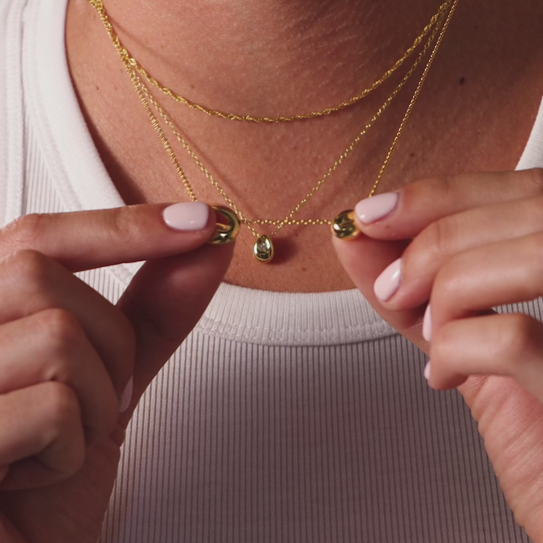 Duo Pebble Necklace