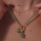 Jade Diamond Drop Charm