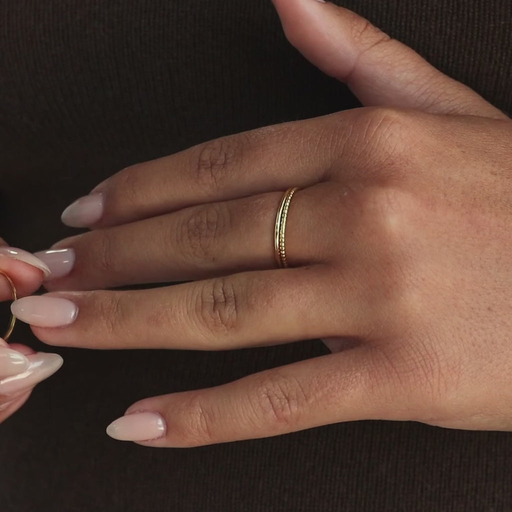 Petite bague de naissance Toi et Moi