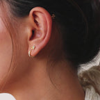 Opal Inlay Earrings Set