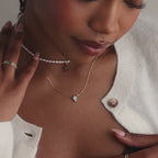 Dainty Birthstone Drop Necklace