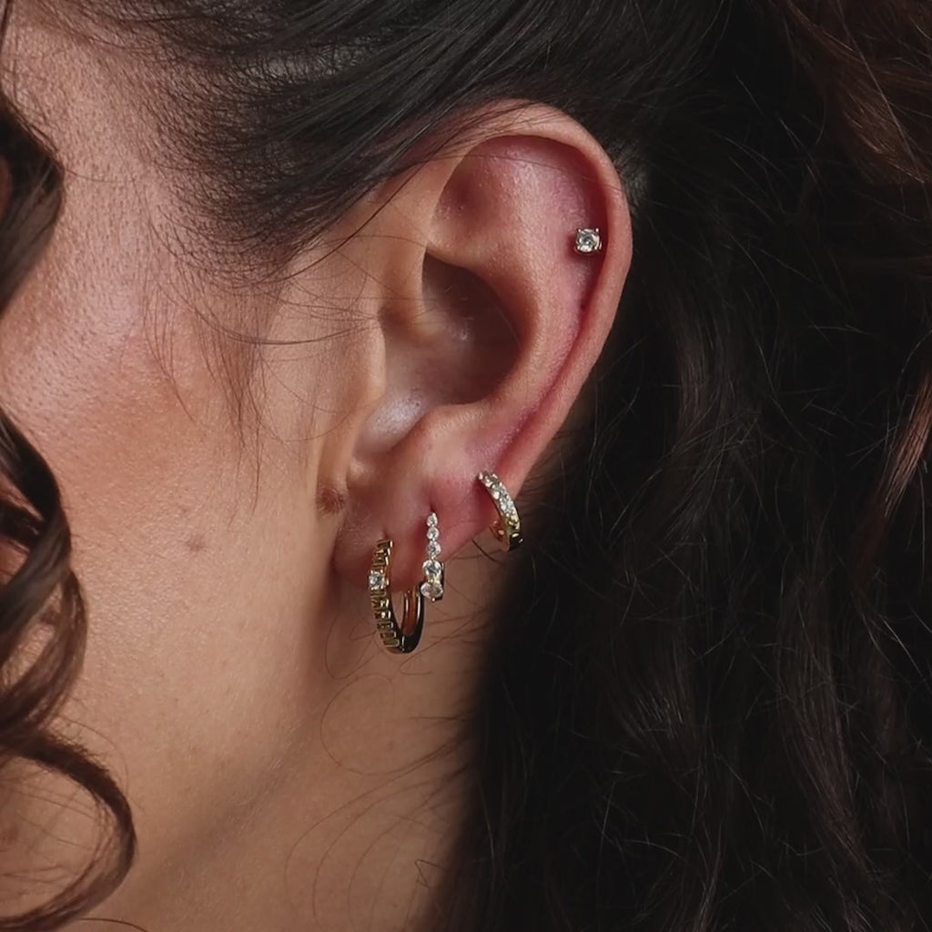 Lace Diamond Huggies