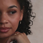 Boucles d'oreilles créoles Opal Marquise