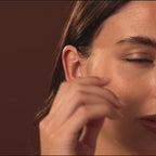 Pearl Bezel Studs in 18K Gold