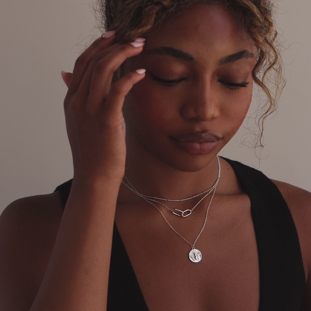 Bee Coin Necklace