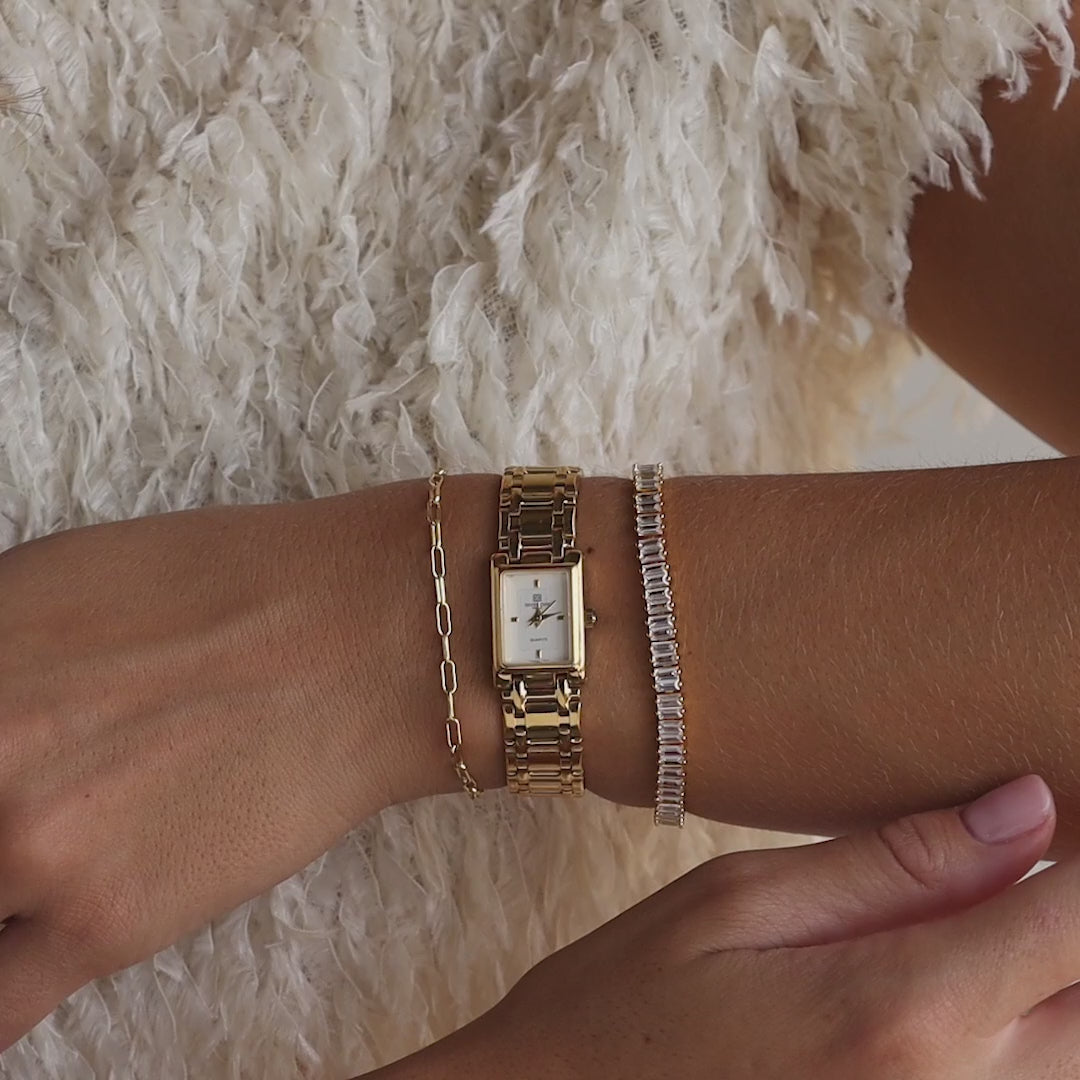 Vertical Baguette Tennis Bracelet