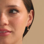 Diamond Ivy Flower Studs