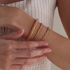 Bold Byzantine Bracelet in 18K Gold