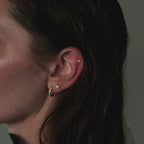 Opal Heart Flat Back Studs