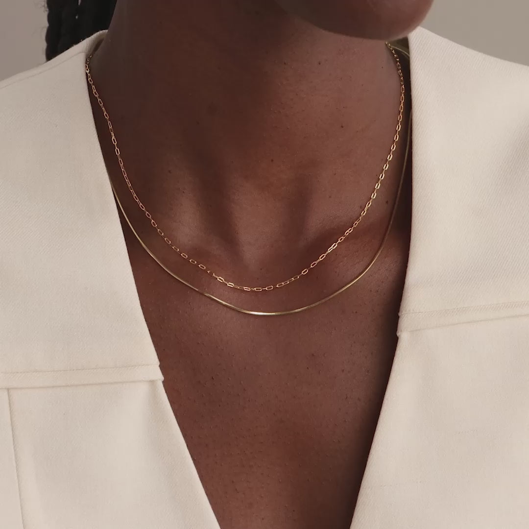 Dainty Paperclip Necklace