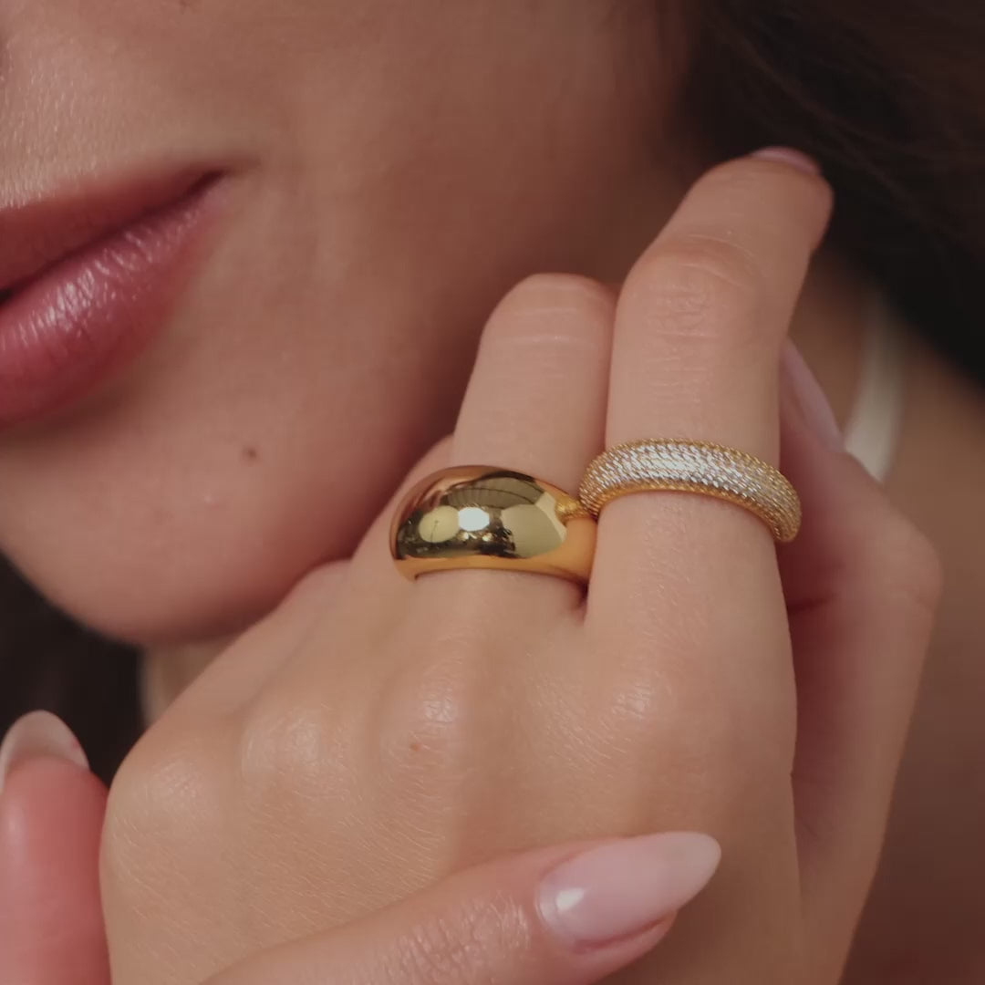 Bold Pave Stacking Ring