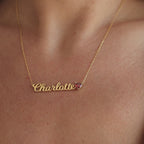 Collier de pierre de naissance coeur nom doux