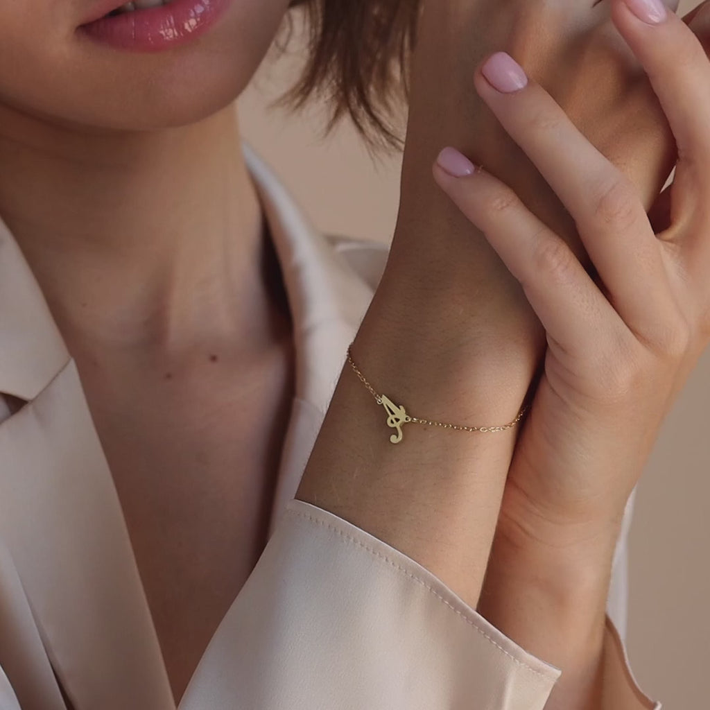 Carrie Initial Bracelet