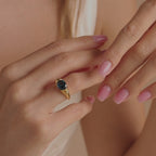 London Blue Signet Ring