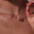 Birth Flower Charm Necklace