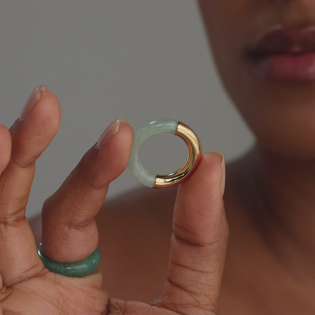 Half Jade Ring