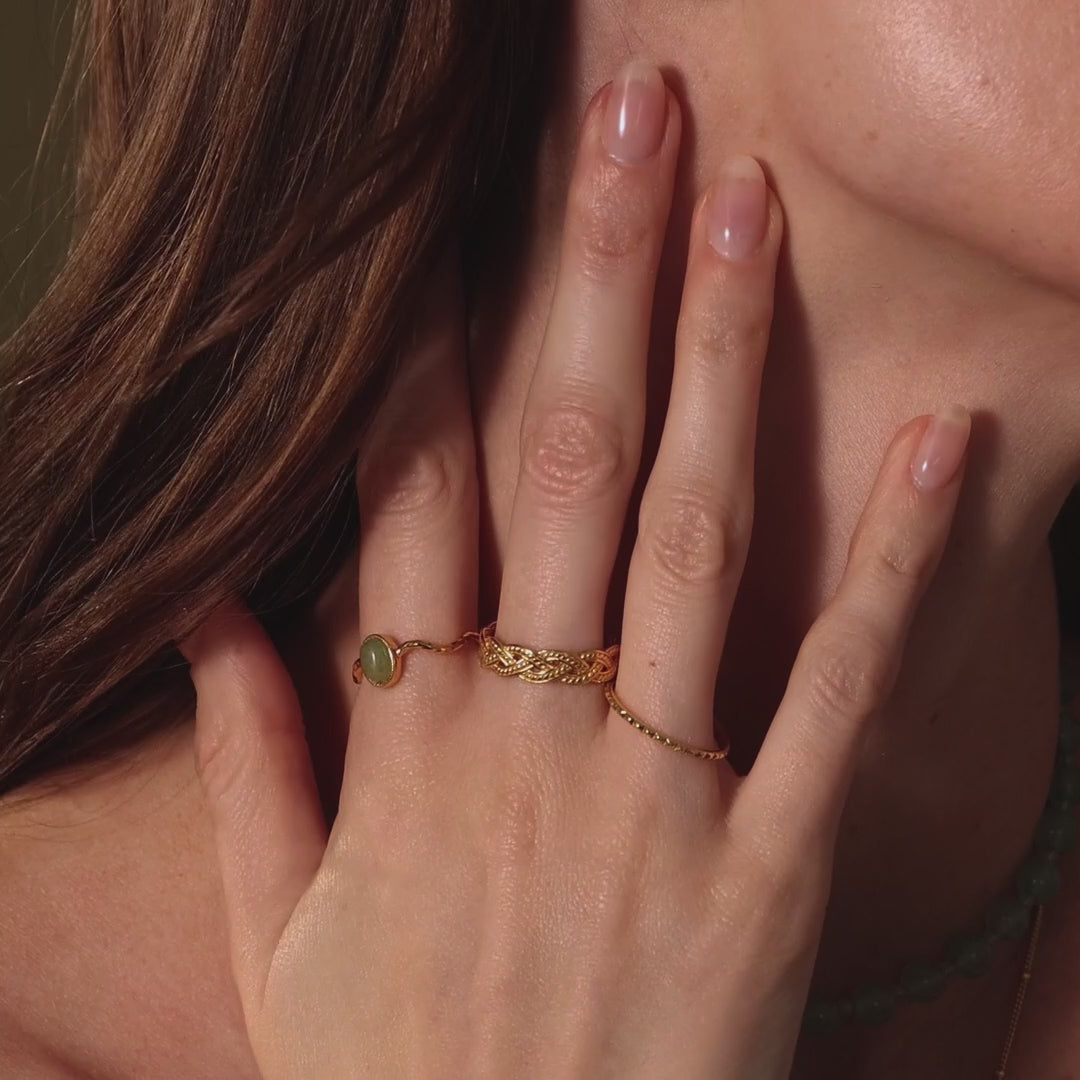 Open Sculpted Jade Ring