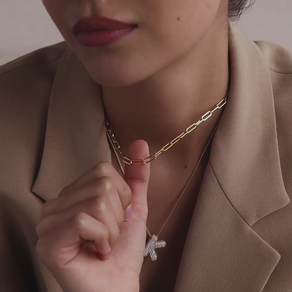 Bold Paperclip Chain Necklace