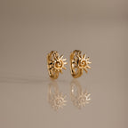 Celestial Sun Jewelry Set in 18K Gold