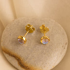 Moonstone Studs