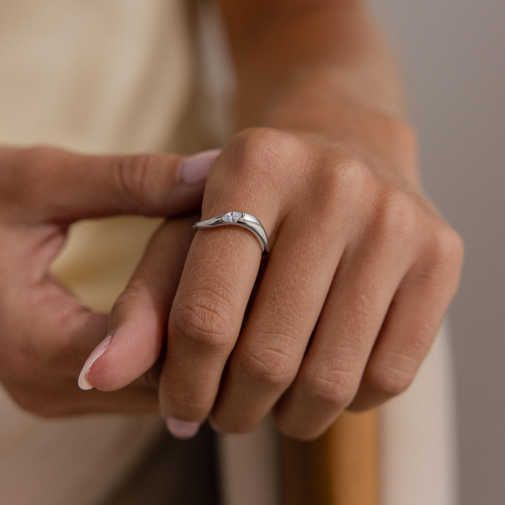 Bague Zen Diamond Curve