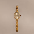 Oval Infinity Link Timepiece in 18K Gold