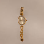 Oval Infinity Link Timepiece in 18K Gold
