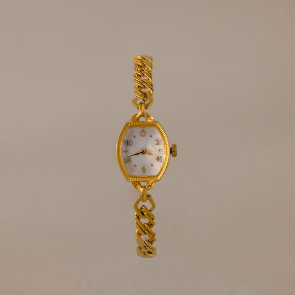 Heirloom Chain Link Gold Watch Timepiece | Caitlyn Minimalist