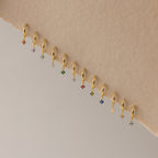 Ivy Birthstone Hoops