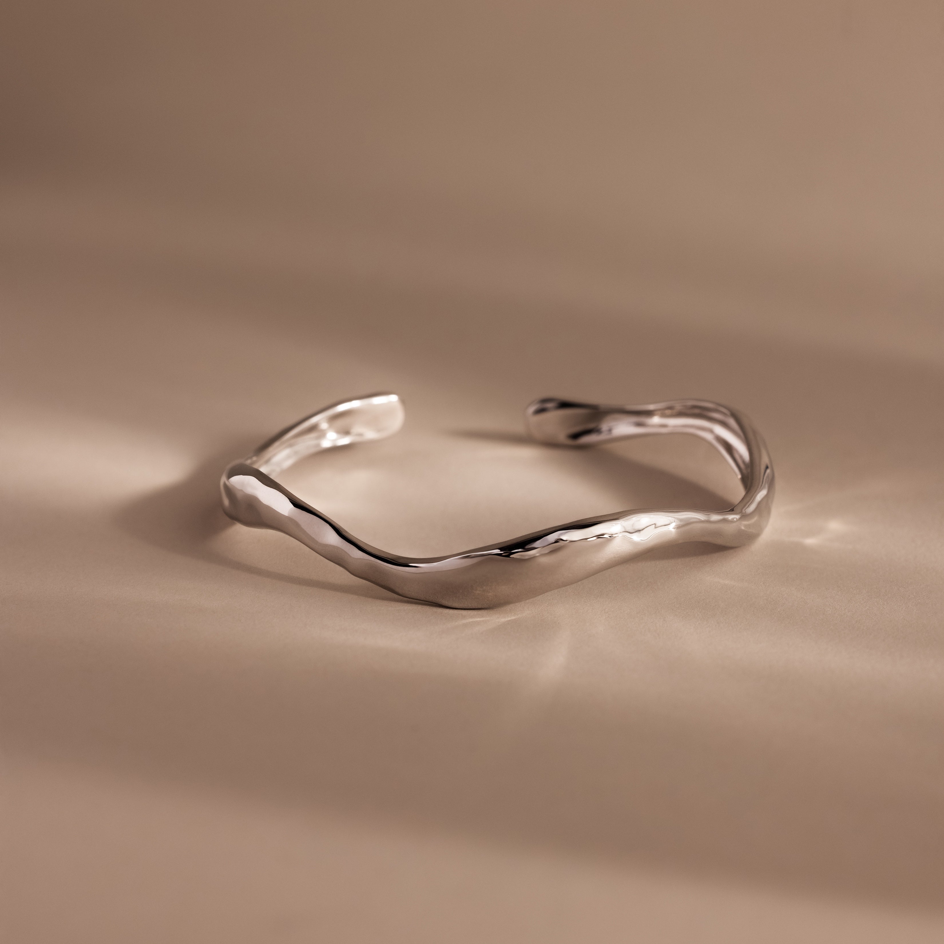 Organic Wavy Cuff Bracelet