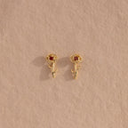 Birth Flower Stud Earrings
