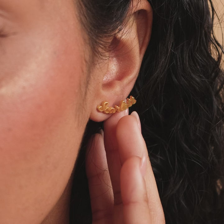 Pendientes con nombre suave