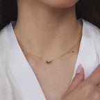 Collier avec pierre de naissance marquise 