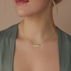 Dainty Bar Name Necklace