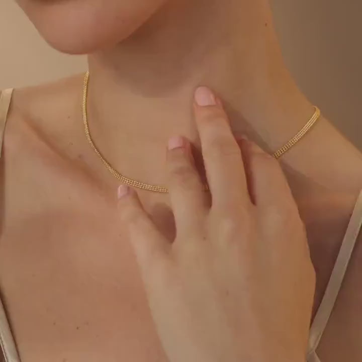 Collier de perles à trois empilages