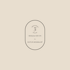 Minimalist logo on tan background reads: Birthstone Add-On, dainty custom jewelry crafted with love.