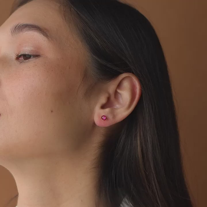 Booker Large Birthstone Studs