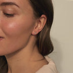 Pendientes de ónix con perlas de gota de lluvia