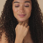 Natasha Black Signet Ring