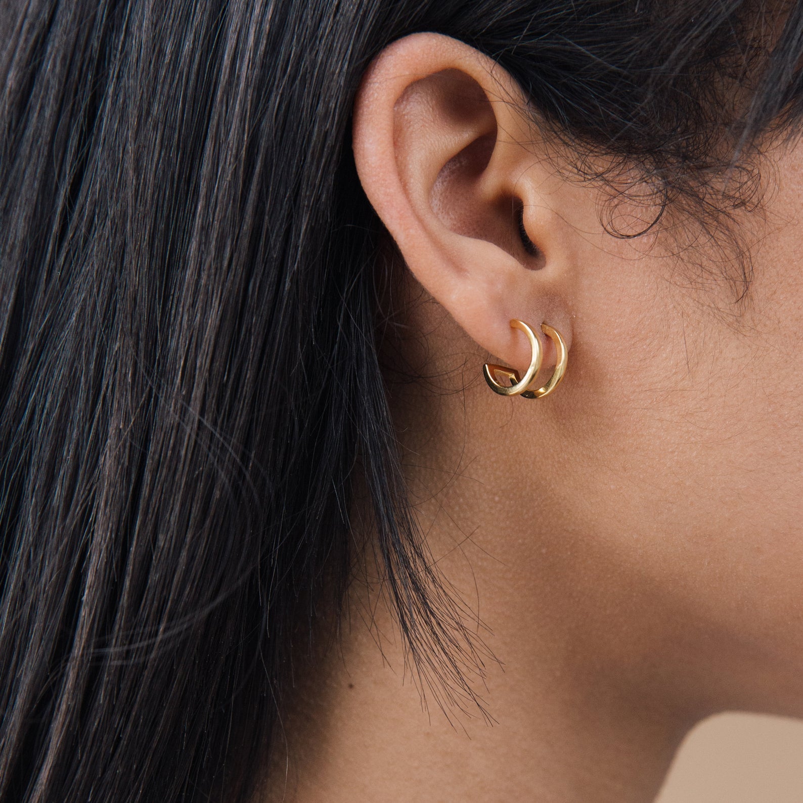 Twin Hoop Earrings | Caitlyn Minimalist
