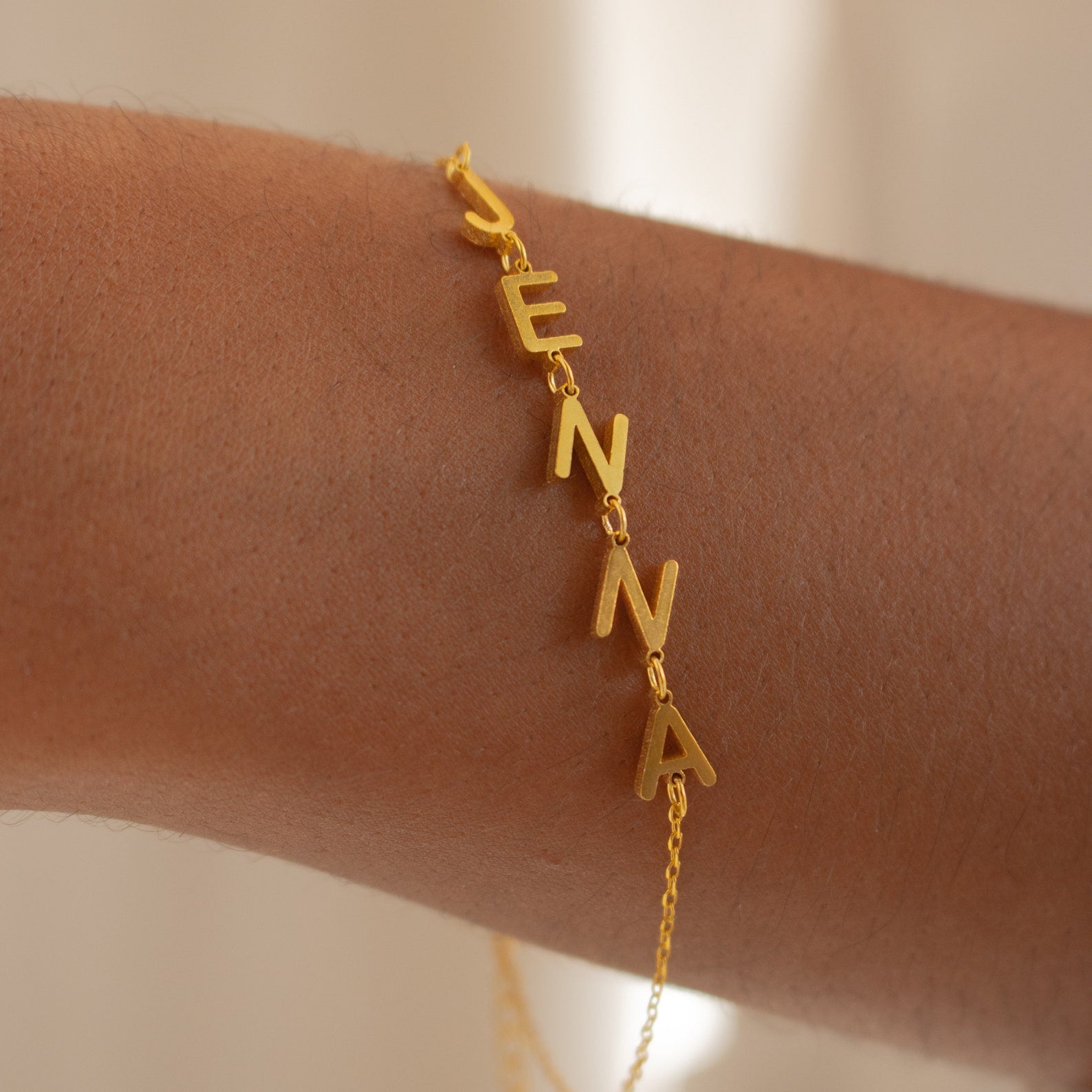 Minimalist Custom Letter Bracelets : custom letter bracelets